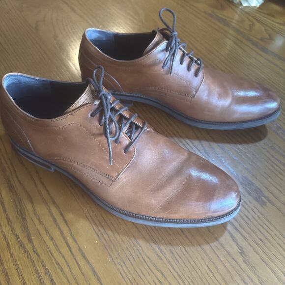 Cole Hann Grand Plain Toe Lace Brown Dress Oxfords Size 10.5 M main image 7